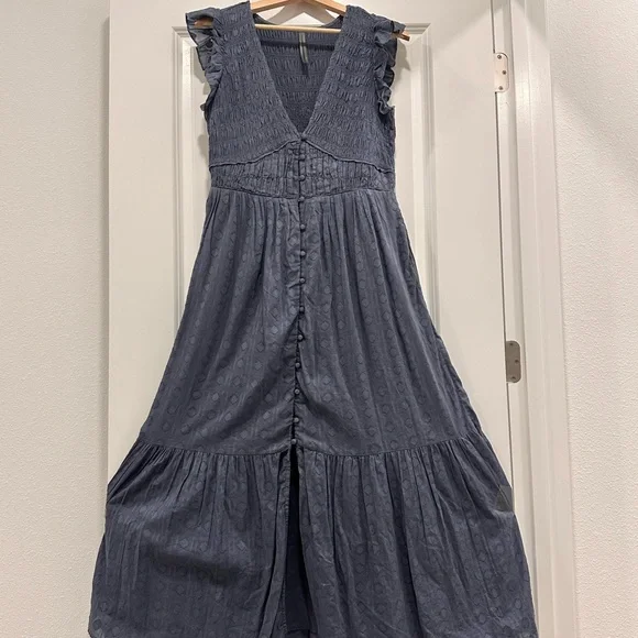 Anthropologie Charcoal Maxi Dress - Picture 8 of 9